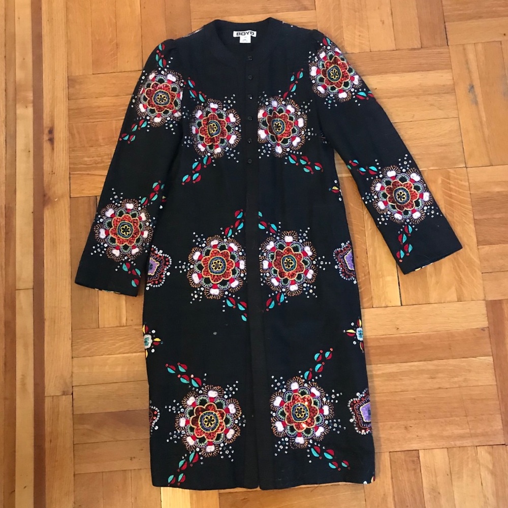 Vintage embroidered coat